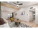 Bright living room with vaulted ceilings and an open layout to the dining room at 2348 E Diamond Ave, Mesa, AZ 85204
