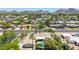 Stunning aerial view of the property showcasing desert landscaping and pool at 28 E Winged Foot Rd, Phoenix, AZ 85022