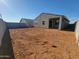 Spacious backyard with potential for custom landscaping and outdoor living, enclosed by a block wall at 3660 E Audrey Dr, San Tan Valley, AZ 85143