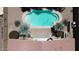 Aerial view of the pool in the backyard at 41847 W Sparks Ct, Maricopa, AZ 85138