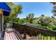 Charming balcony with a cozy chair overlooking lush scenery at 4812 E Winston Dr # 2, Phoenix, AZ 85044