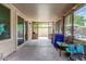 Enjoy the spacious covered patio with decorative features and plenty of natural light at 9004 S Ash Ave, Tempe, AZ 85284