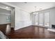 Spacious dining area featuring hardwood floors and built in cabinetry. Ideal for entertaining and Gathering gatherings at 970 S Henry Ln, Gilbert, AZ 85296