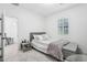 Neutral bedroom with carpet, a window and a bed at 9845 E Edgestone Dr, Scottsdale, AZ 85255
