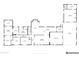 Detailed floor plan showcasing the layout of the house, including room dimensions and spatial relationships at 12423 N 64Th St, Scottsdale, AZ 85254