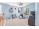 Bedroom or bonus room with treadmill and workout equipment at 1547 W Lacewood W Pl, Phoenix, AZ 85045