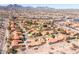Aerial view of the community with mountain views in the distance at 16233 E Rosetta Dr # 47, Fountain Hills, AZ 85268