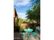 Outdoor living space featuring a table with seating and a view of the surrounding scenery at 16233 E Rosetta Dr # 47, Fountain Hills, AZ 85268