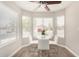 Charming breakfast nook featuring a modern table set and bright windows at 1653 E Gail Dr, Chandler, AZ 85225