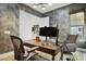 Office featuring modern decor, unique wall coverings, and a comfortable chair at 20797 W Rattler Rd, Buckeye, AZ 85396