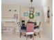 Charming dining area features stylish decor, a fireplace, and a cozy atmosphere for memorable meals at 2150 W Alameda Rd # 1313, Phoenix, AZ 85085