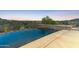 Infinity pool offers stunning views of the surrounding desert landscape and mountain views at 39602 N Charles Blair Macdonald Rd, Scottsdale, AZ 85262