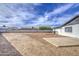 Large backyard area with potential for customization, featuring a concrete patio and privacy wall at 4162 W Sierra St, Phoenix, AZ 85029