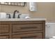 Elegant bathroom vanity with dual sinks, modern faucets, and sleek drawer pulls at 508 W San Angelo St, Gilbert, AZ 85233