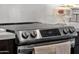 Close-up of stainless-steel range with digital controls, offering modern features for cooking at 508 W San Angelo St, Gilbert, AZ 85233