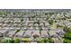 An aerial view of a residential neighborhood with well-maintained homes and landscaping at 512 W Encinas St, Gilbert, AZ 85233