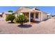 Charming backyard featuring covered patio, lush landscaping, and privacy at 8500 E Southern Ave # 510, Mesa, AZ 85209