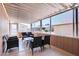 Enclosed patio with comfortable seating and views of the backyard at 8500 E Southern Ave # 510, Mesa, AZ 85209