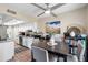 Charming dining area with a modern table, comfortable chairs, and a view of the kitchen at 8653 S 51St St # 2, Phoenix, AZ 85044