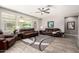 Bright living room showcasing tile floors, a ceiling fan, and stylish furnishings at 913 W Yosemite Dr, Chandler, AZ 85248