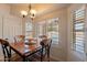 Cozy breakfast nook filled with natural light, highlighting outdoor views at 1125 S Larkspur St, Gilbert, AZ 85296