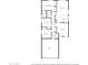 Home floor plan featuring three bedrooms, two bathrooms, and a two car garage at 11921 W Flores Dr, El Mirage, AZ 85335