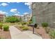 The common area includes a grill and landscaping outside of the neighborhood homes at 1250 N Abbey Ln # 206, Chandler, AZ 85226