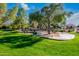 A vibrant green space with mature trees and lush lawns provides a serene setting for community enjoyment at 1442 W Laurel Ave, Gilbert, AZ 85233