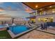 An outdoor pool area with a raised spa and mountain views at 21632 W Hillcrest Blvd, Buckeye, AZ 85396