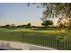 Scenic view of the lush golf course from the property, showcasing the tranquil setting at 23002 N Country Club Trl, Scottsdale, AZ 85255