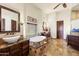 Luxurious main bathroom featuring a soaking tub, double sinks, and elegant tile flooring at 28025 N 156Th Pl, Scottsdale, AZ 85262