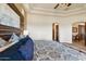 Comfortable main bedroom features a cozy bed, stylish bedding, and neutral walls at 28025 N 156Th Pl, Scottsdale, AZ 85262
