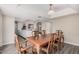 Elegant dining room with ample seating, open to the living room and kitchen at 2929 E Broadway Rd # 30, Mesa, AZ 85204