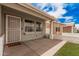 Inviting front porch with neutral tones and charming details at 2929 E Broadway Rd # 30, Mesa, AZ 85204