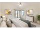 Relaxing main bedroom with a private patio and neutral color palette at 4041 W Hackamore Dr, Phoenix, AZ 85083
