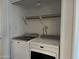 Laundry area featuring new side-by-side washer and dryer units at 461 W Holmes Ave # 271, Mesa, AZ 85210