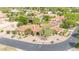 Aerial view of a beautiful property showcasing its landscaping, and tile roof at 700 N Dobson Rd # 34, Chandler, AZ 85224