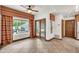 Breakfast nook with tile flooring, large windows, and access to outdoor patio area at 700 N Dobson Rd # 34, Chandler, AZ 85224