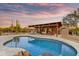 Gorgeous pool and spacious patio area, perfect for outdoor entertaining and enjoying desert sunsets at 7304 E Bent Tree Dr, Scottsdale, AZ 85266