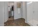 Bright bathroom features tiled shower, framed artwork, and access to a walk-in closet, enhanced by sleek fixtures at 9757 E Red Giant Dr, Mesa, AZ 85212