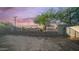 A backyard featuring a fence, a tree, and plenty of space for landscaping and outdoor activities at 11742 W Chase Ln, Avondale, AZ 85323