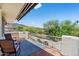 Relaxing balcony with seating, a blue rug, and mountain views at 13250 N 13Th Ln, Phoenix, AZ 85029