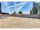 Expansive backyard with block wall, ideal for creating an outdoor oasis, garden, or recreational space at 3011 E John Cabot Dr, Phoenix, AZ 85032