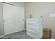 Bright bedroom with a large closet and dresser, offering ample storage space at 3812 W Carlos Ln, San Tan Valley, AZ 85144