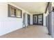 Covered patio with hot water heater and access to backyard at 4028 W El Camino Dr, Phoenix, AZ 85051