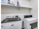 Functional laundry room featuring a modern washer and dryer at 4218 W Palace Station Rd, New River, AZ 85087