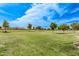 Large, well-maintained green space with mature trees, offering a serene environment at 45574 W Tulip Ln, Maricopa, AZ 85139