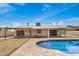 Backyard featuring patio, private pool, and home's rear exterior at 5101 E Toniko Dr, Phoenix, AZ 85044