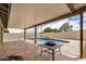 Backyard patio with a view of the private pool at 5101 E Toniko Dr, Phoenix, AZ 85044