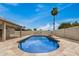 Sparkling blue private pool and desert landscaping at 5101 E Toniko Dr, Phoenix, AZ 85044